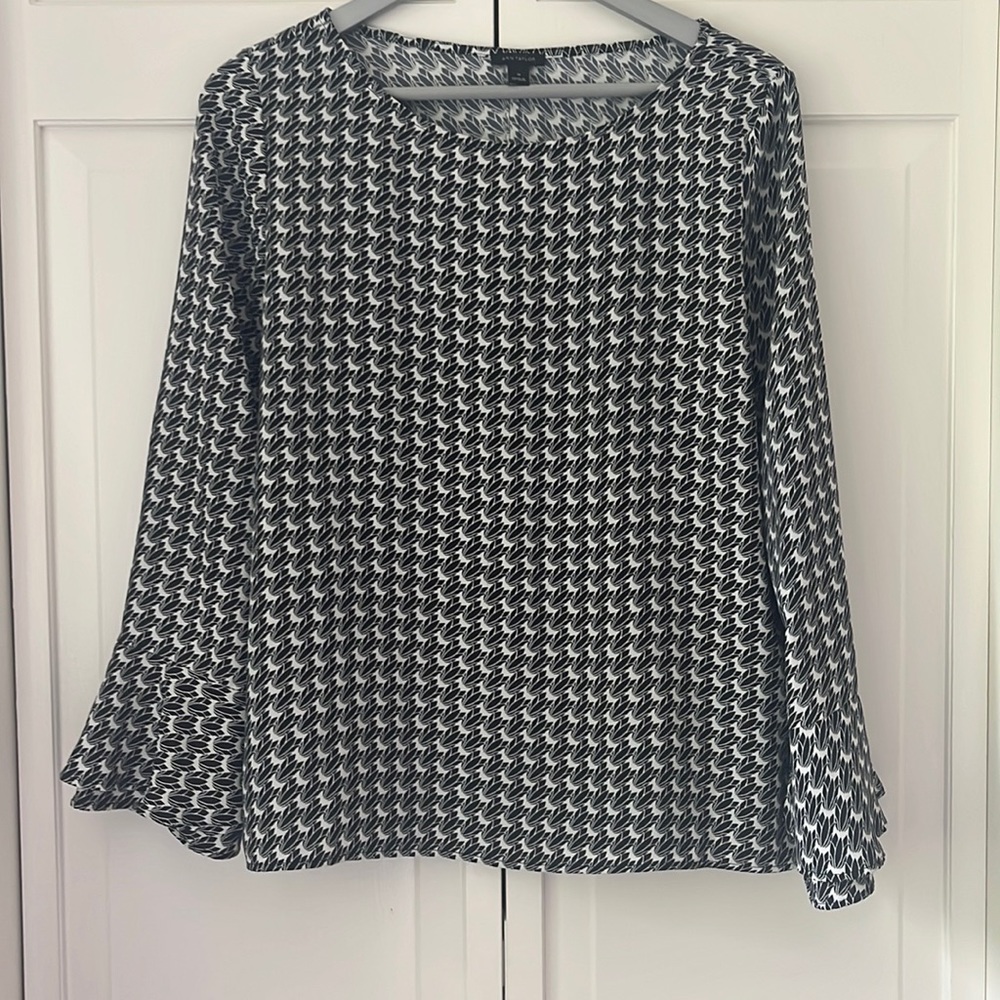 Ann Taylor blouse with bell sleeves